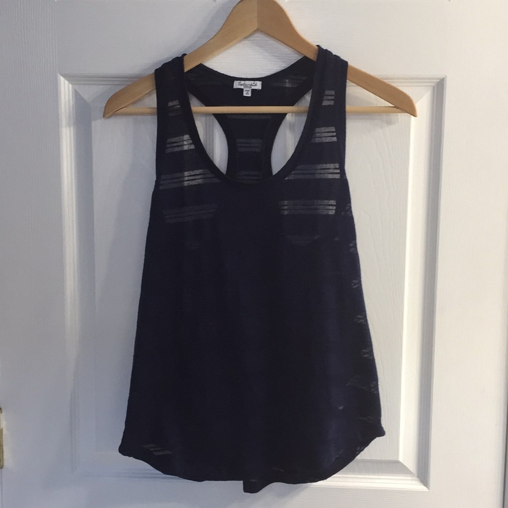 Splendid Navy Racerback Tank